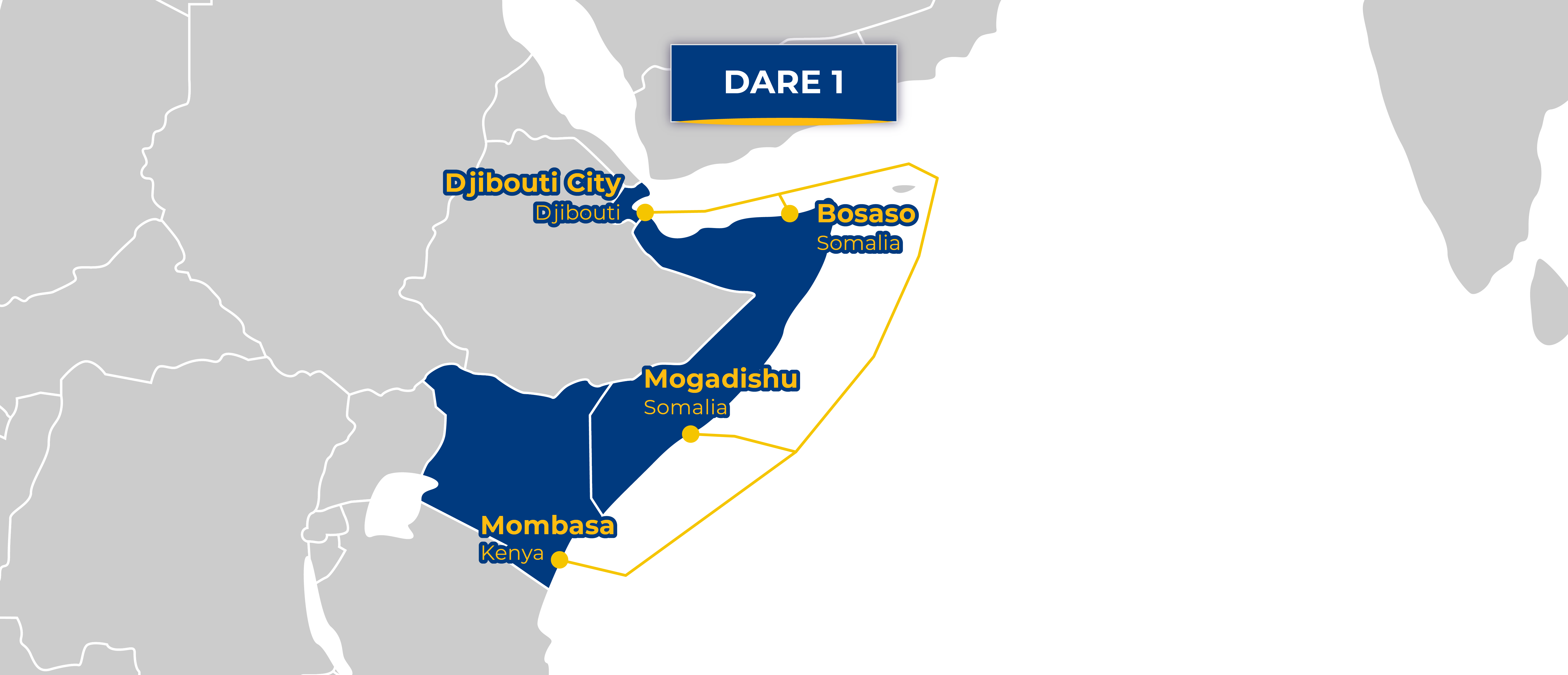 Djibouti Telecom Submarine Network_DARE 1 AAE1 Map